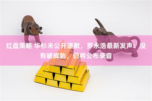 红盘策略 华杉未公开道歉，罗永浩最新发声：没有被威胁，仍将公布录音
